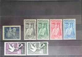 PORTUGAL: Des timbres neufs **/*, 1946–1964, 4 photos