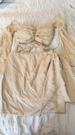 Cream Two-Piece Set - Perfect for Summer Outings!