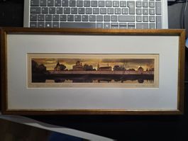 Bild 1997 schön gerahmt signiert betitelt - feines Aquarell