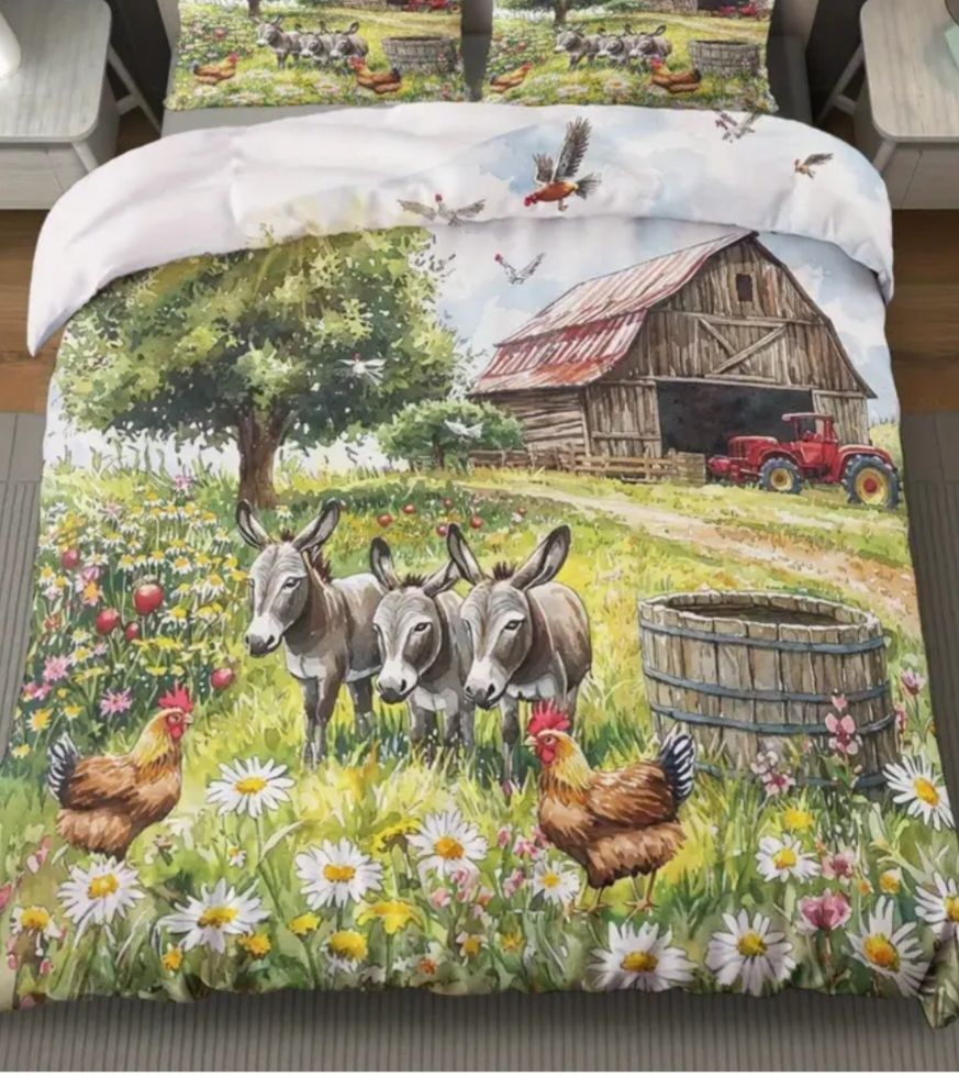 Biancheria da letto: Bettbezug Bauernhof 135x200cm – Nuovo (secondo la descrizione) da Baar venduto da Nira60 1