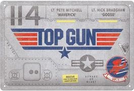 Blechschild 3D-TOP GUN-AIRCRAFT