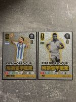FIFA WM Master Karten Lionel Messi und Pele Panini