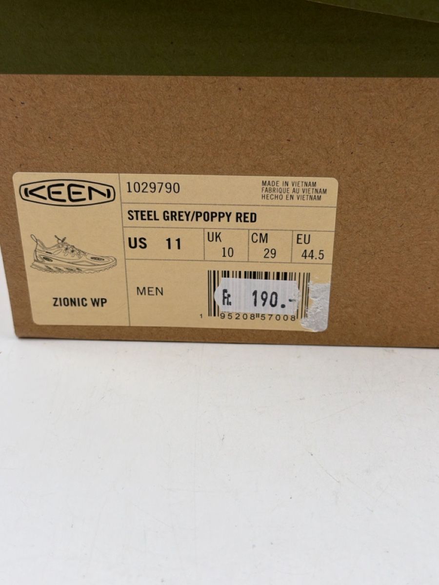 Keen Scarpe da uomo: Keen Zionic WP, Grau/Rot, Grösse 44.5 - Neu! – Nuovo e nell'imballaggio originale da Sirnach venduto da Fkobi 5