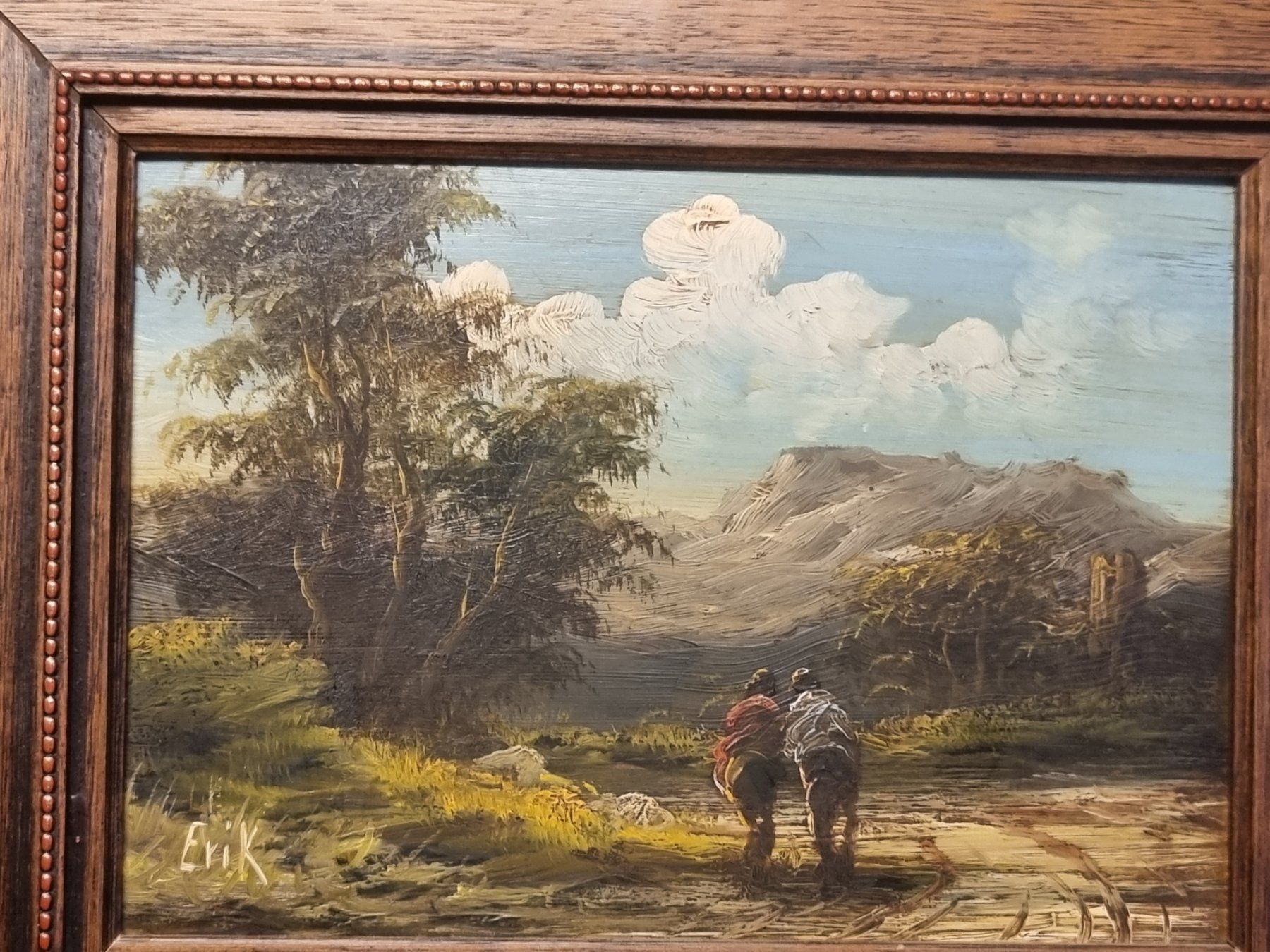 Dipinti: Ölgemälde Landschaft signiert Erik – Usato da Schaffhausen venduto da Leveron13 4