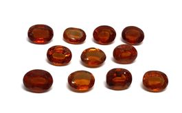 Lot 20.11ct 11x Grenats Hessonites 8x7mm Valeur 1'120.- Fr
