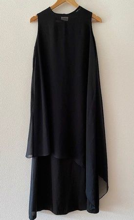 Soft Black Long Gown