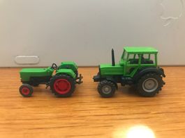 2x Preiser/Wiking Traktoren Lanz & Deutz Fahr