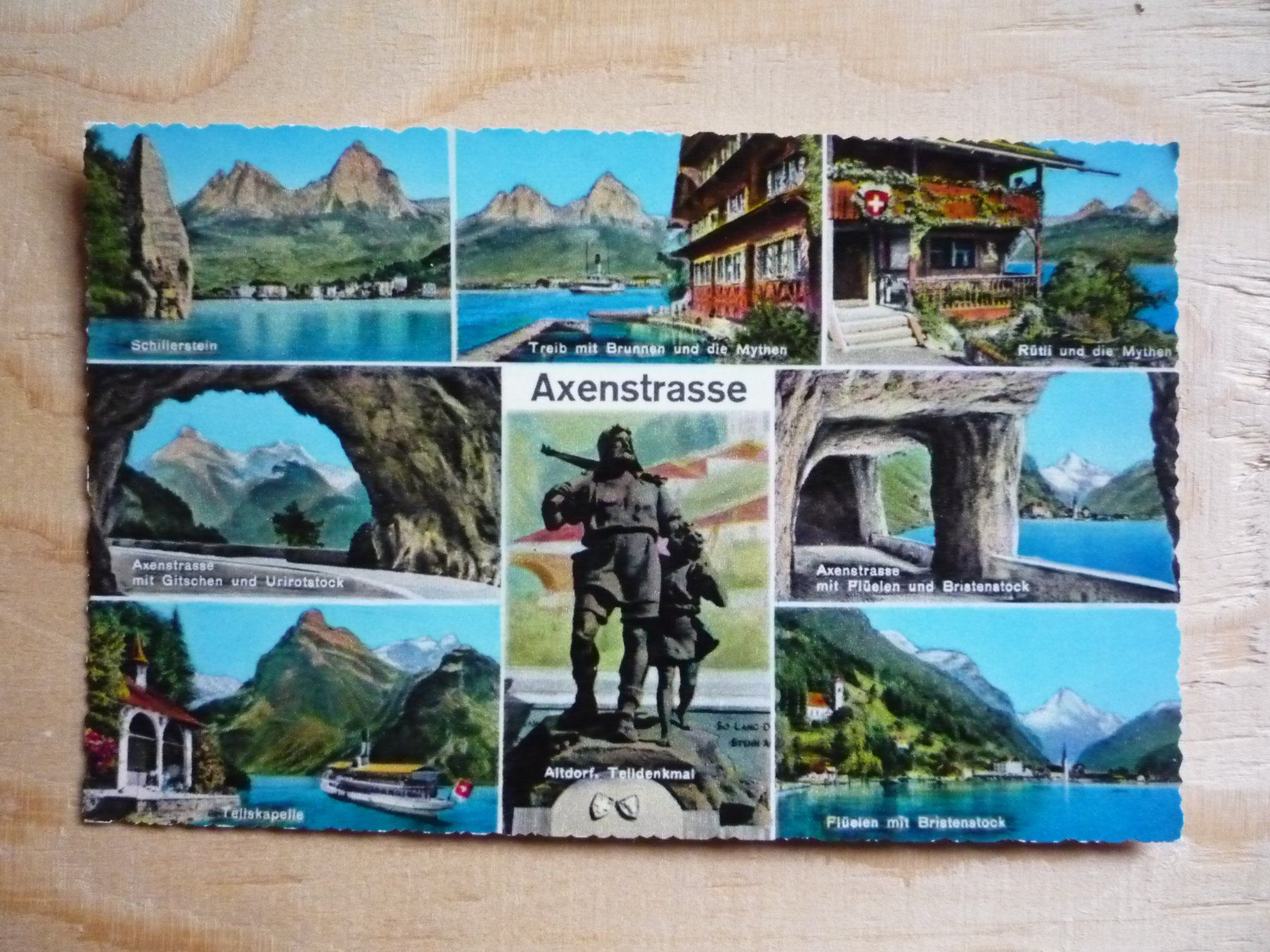 Cartoline postali: Axenstrasse, 334 – Usato da Rieden SG venduto da Gant24