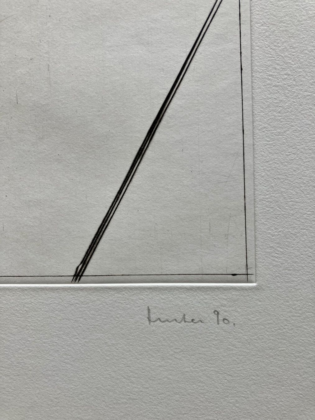 Grafica & Litografie: Radierung von Werner Hurter, Winterthur  1990 – Usato da Winterthur venduto da Barunggeli 3