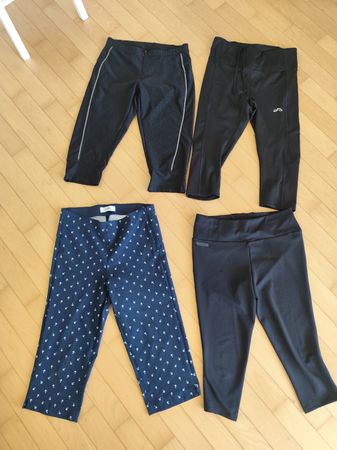 4x Damen Sommer Sporthosen & Leggings, Grösse M