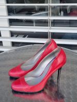 NAVYBOOT Pumps High Heels Leder Rot Gr. 37