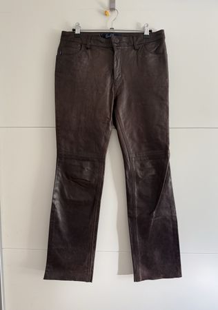 Leder Hose braun