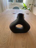 Steingut Vase H&M, dunkelgrau