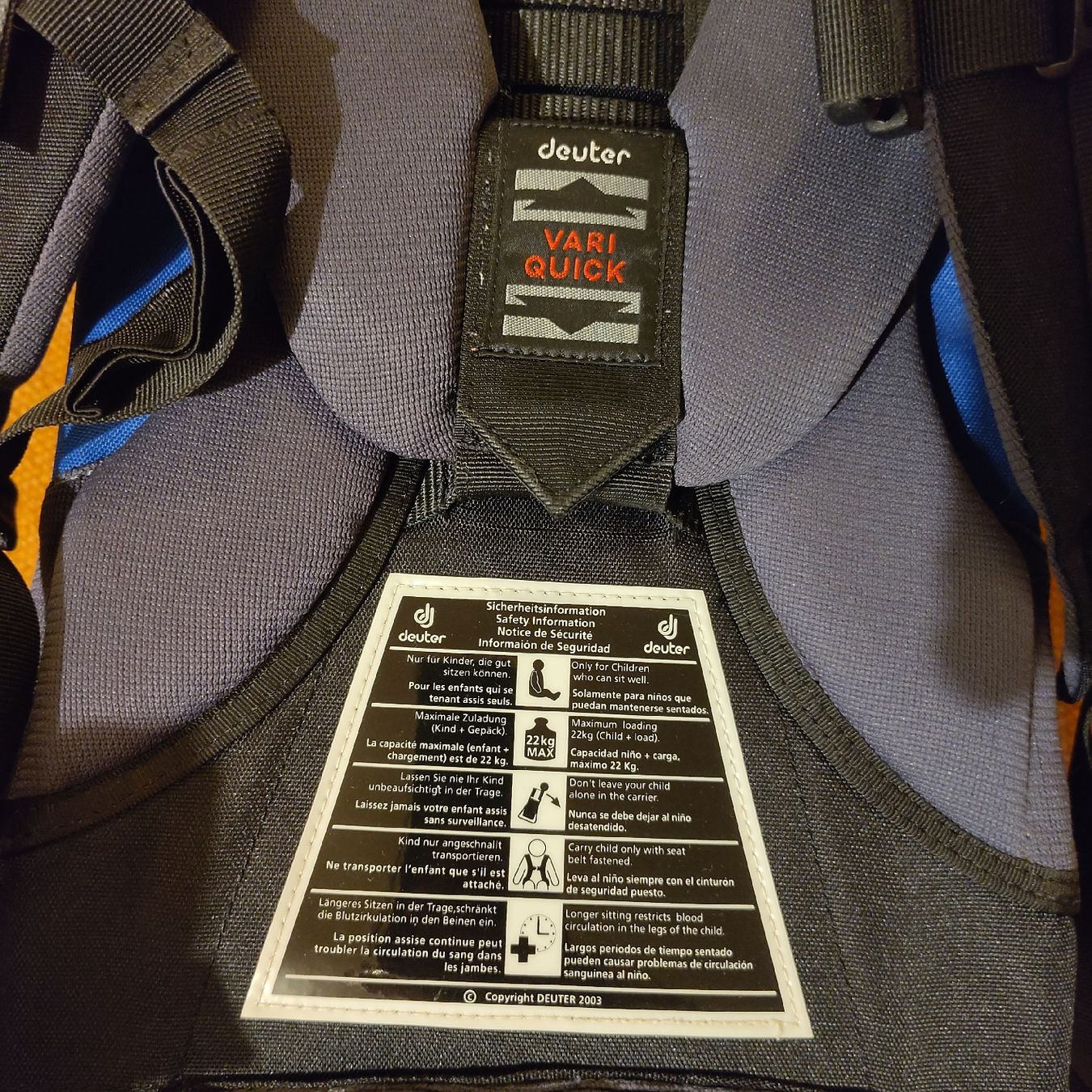 Deuter Marsupi portabebè: Kindertrage -Rucksack bis 22kg Deuter – Usato da Genève venduto da Lenawi 1