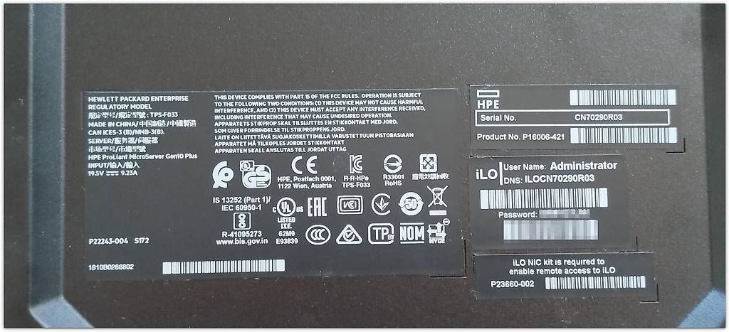 Hewlett Packard Server: HPE MicroServer Gen10+  Xeon E-2236  64 Go  2×2 To SSD – Usato da Etoy venduto da Ctrl0 3