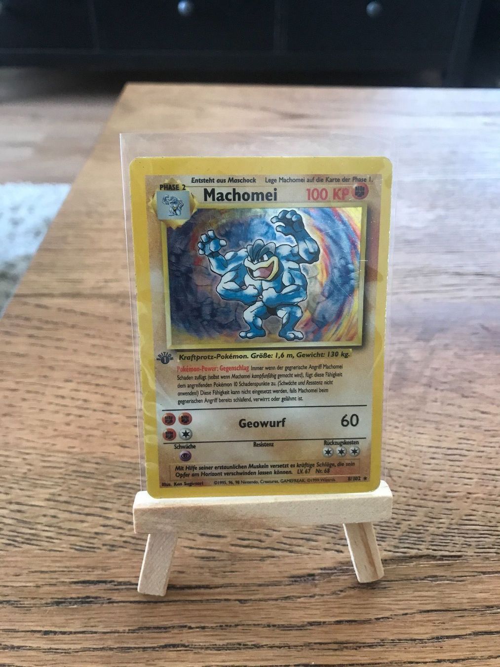 Cartoline: Machomei PokemonkarteBasis-Set 1.Edition – Usato da Küssnacht am Rigi venduto da Ebikoner 2