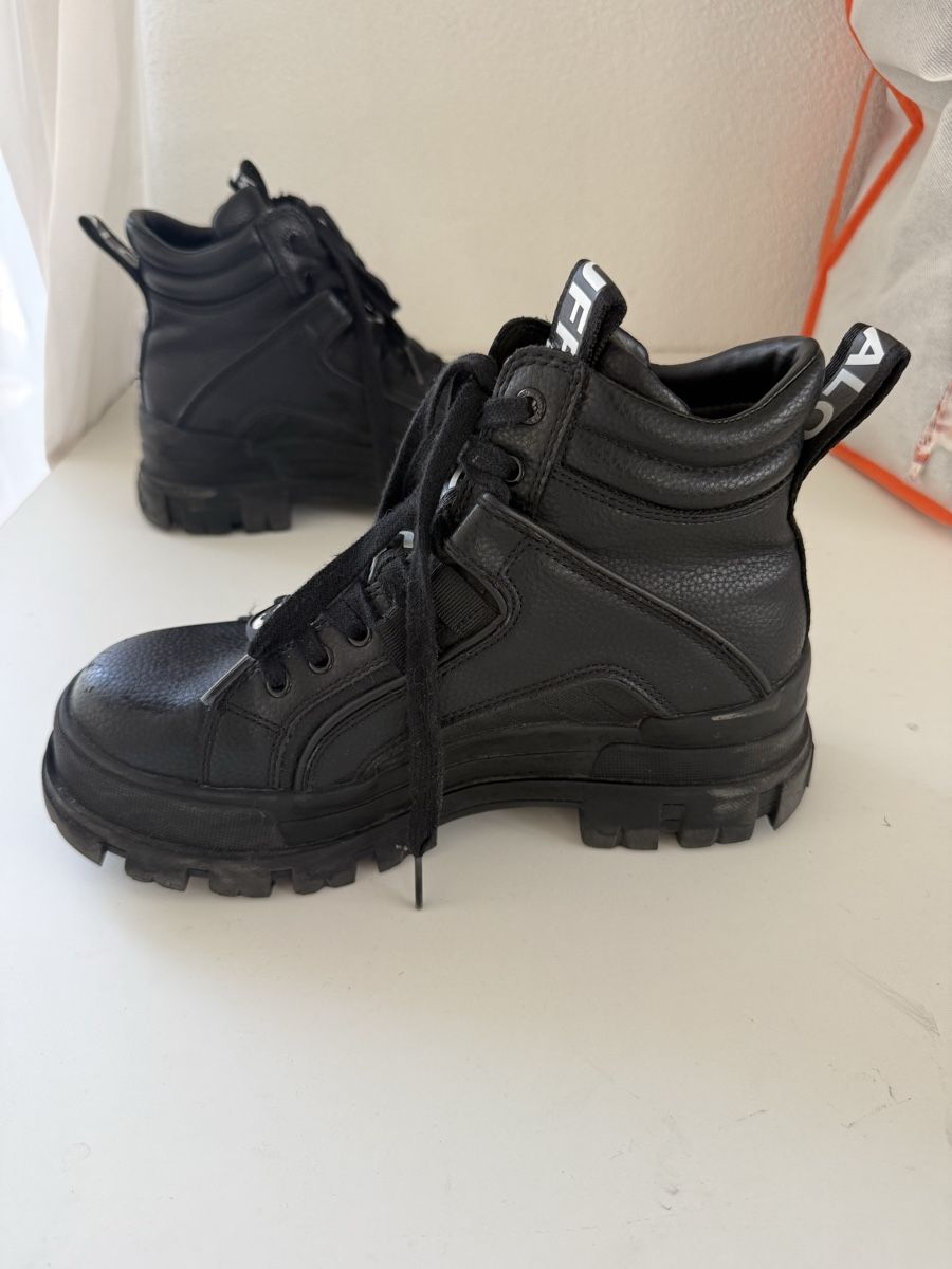 Buffalo Herrenschuhe: BUFFALO Schnürstiefelette 'Aspha' in Schwarz – Gebraucht aus Würenlos von lyn_nb6l 3