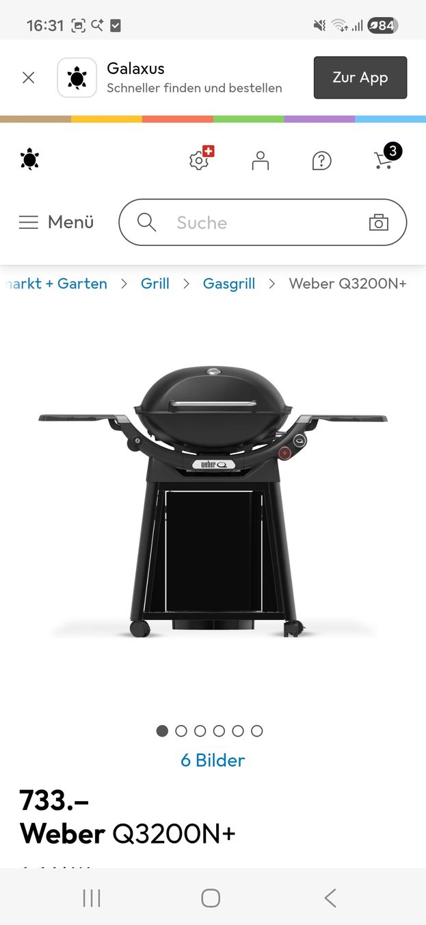 Griglie: weber gas grill sehr wenig gebraucht – Usato da Ennetmoos venduto da joy2009 3