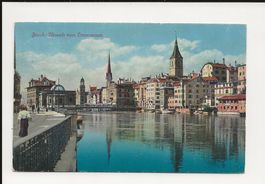 AK 1923 Zürich Altstadt vom Limmatquai