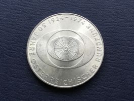 50 Schilling 1974.     50 Jahre Österreichischer Rundfunk