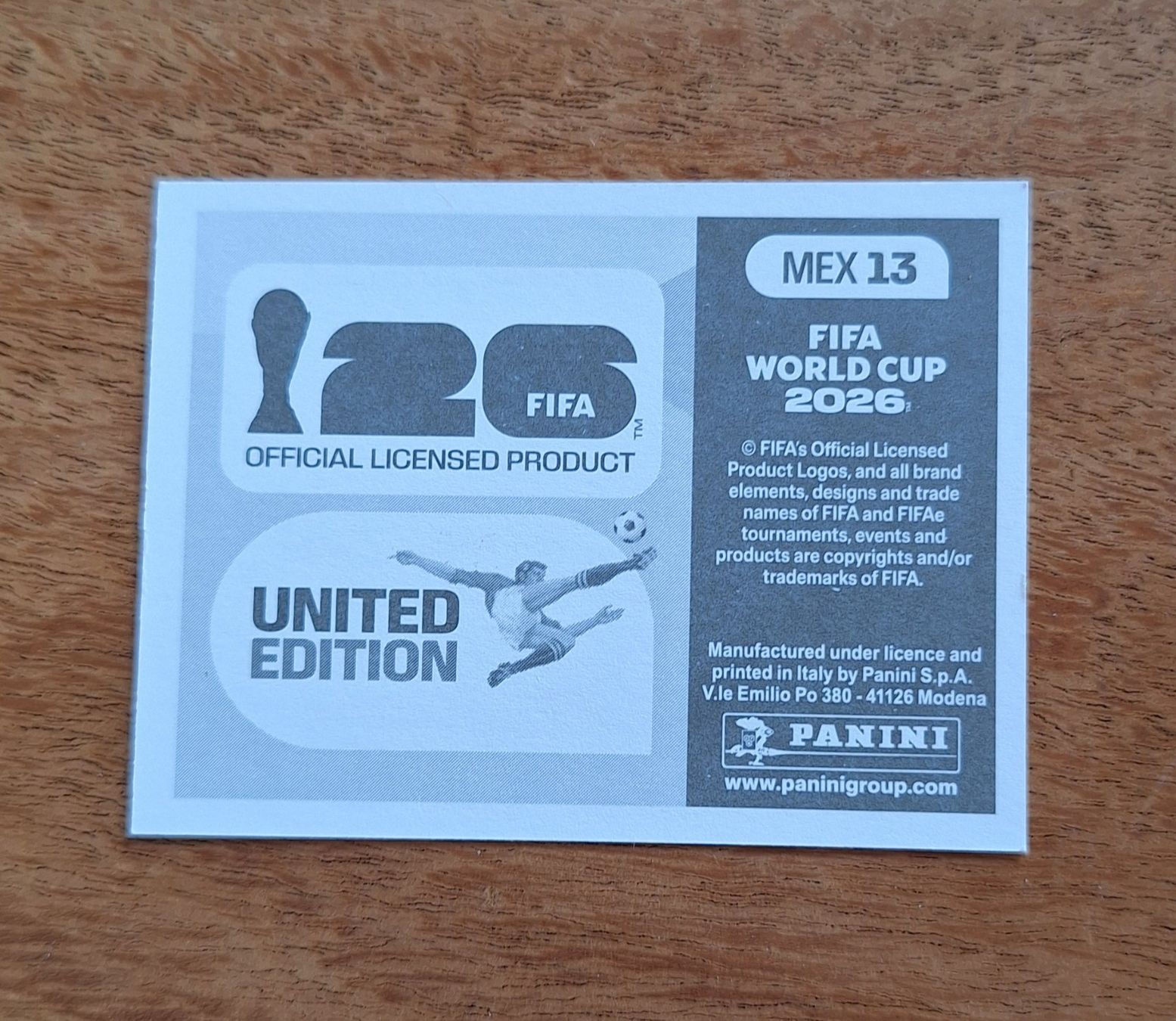 Panini Carte collezionabili: Panini MEX 13 – Nuovo (secondo la descrizione) da Romanens venduto da Crocette 1