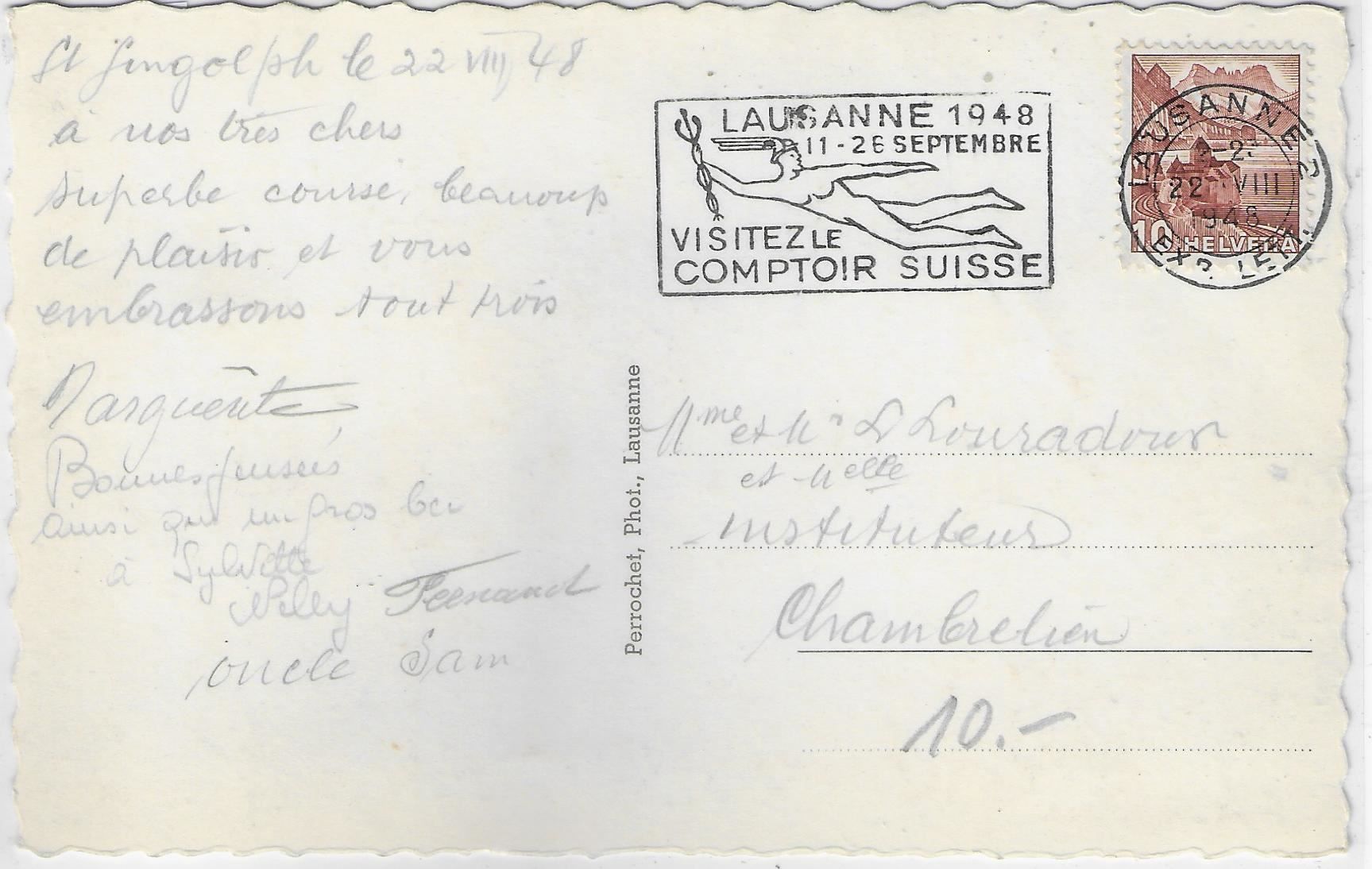 Cartoline postali: St. Gingolph - Suisse et France – Usato da Ettingen venduto da Kartenplanet 1