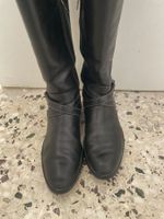 Schwarze Tod’s Damen Leder Stiefel Gr. 38