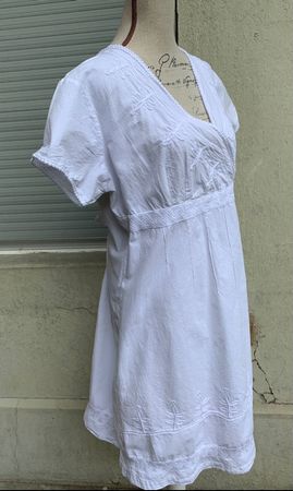 Superbe robe classique LA COTONIÈRE blanc100%coton t.6 XL