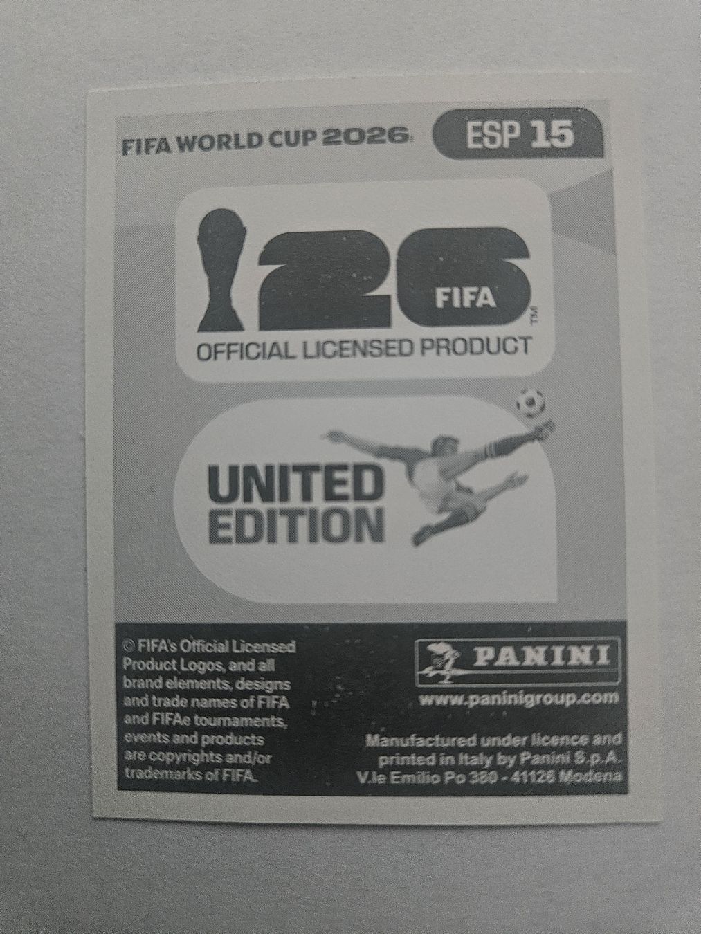 Panini Cartes à collectionner: ESP 15 – Neuf (Voir description) à Würenlingen par Dinli 1