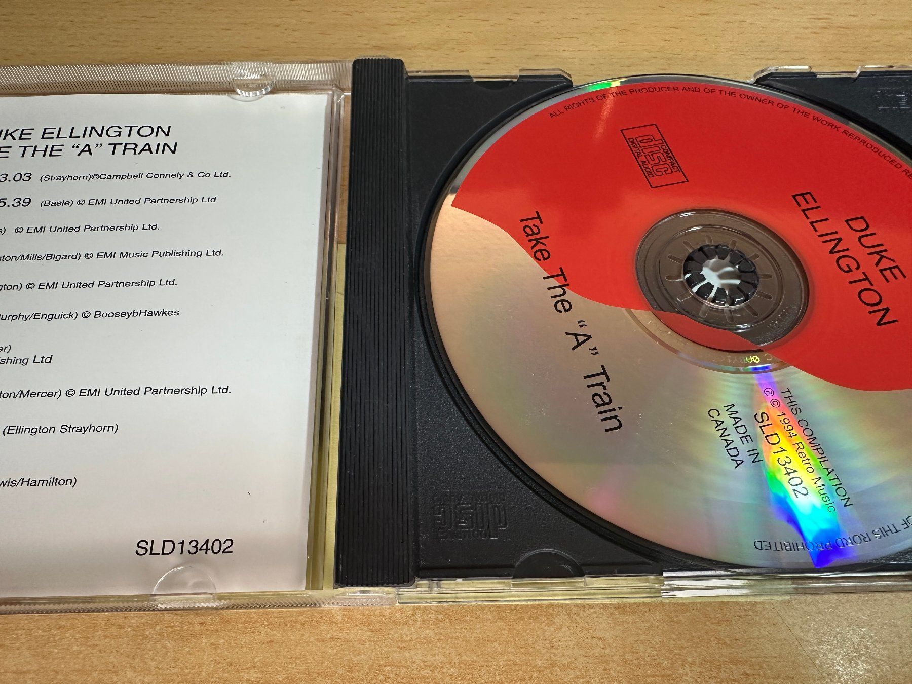 CD: H1 Duke Ellington – Take The 'A' Train – Usato da Rikon im Tösstal venduto da Alpenmutz 2