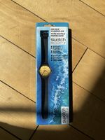 Vintage Swatch Quartz ca. 1988 Gold/Braun Originalverpackt
