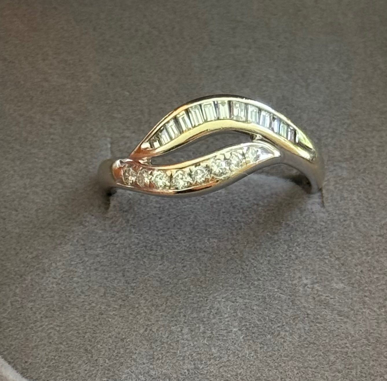 Bucherer Anelli: Damenring mit Diamanten/750 Weissgold – Usato da Ebikon venduto da Dmasterx 1