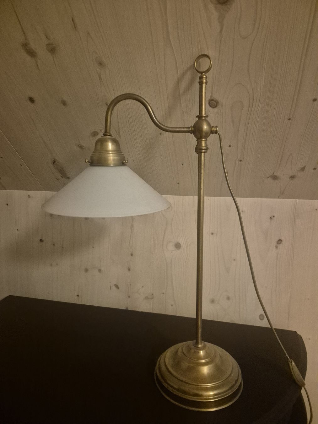 Lampade: Antike messing Tischlampe – Usato da Hüttwilen venduto da zhagen