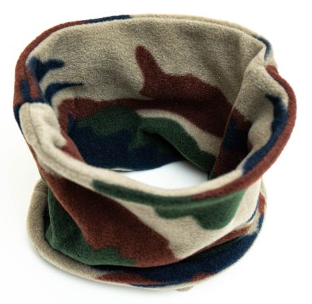 Loop-Schal mit Tarnmuster/Militär aus Fleece 5-7 Jahre-NEU