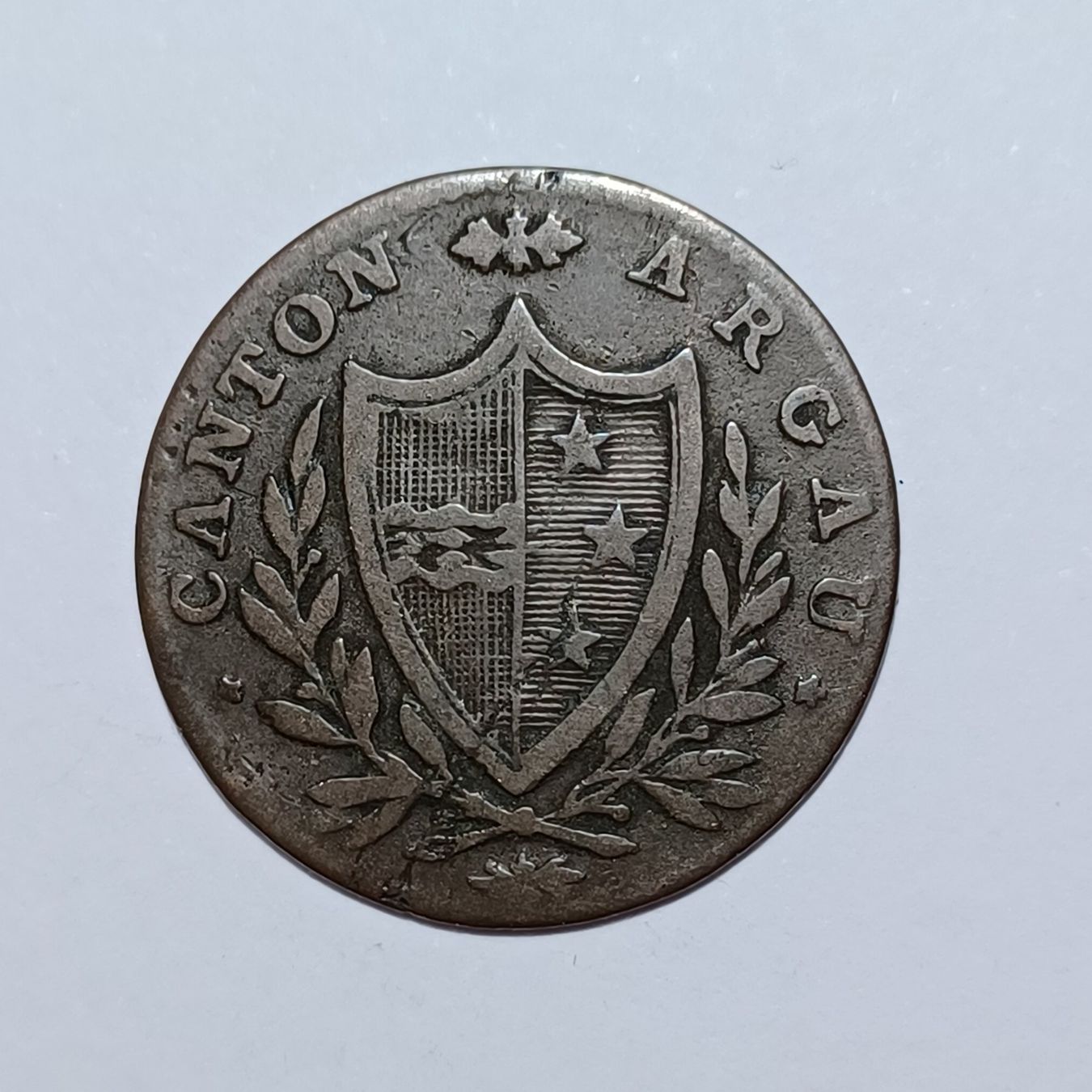 Tutti le monete: 1/2 Batzen 1808 Aargau s-ss – Usato da Pfäffikon ZH venduto da Schweizer_Muenzen 1