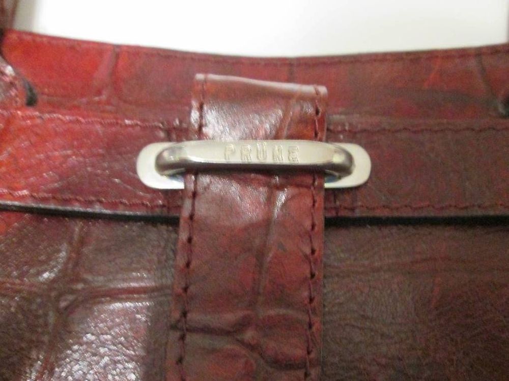Taschen für Damen: Handtasche Marke Prüne weinrot 100% Leder (957-TMZ) – Gebraucht aus St. Gallen von patge 4