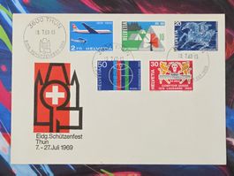 CL28 Enveloppe + Timbre Suisse 1968