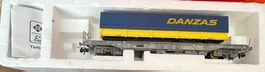 H0/DC Roco 46561 Hupac Taschenwagen Danzas in OVP