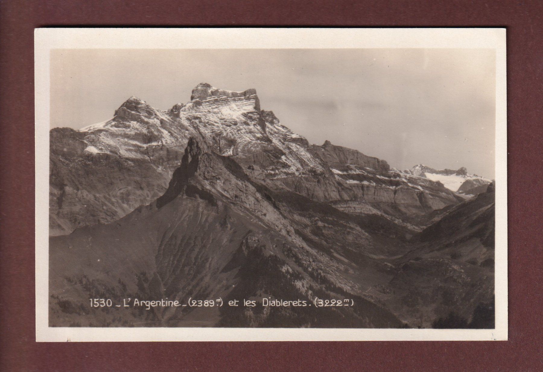 Ansichtskarten: L'ARGENTINE et Les Diablerets – Gebraucht aus Pully von nicecards-shop
