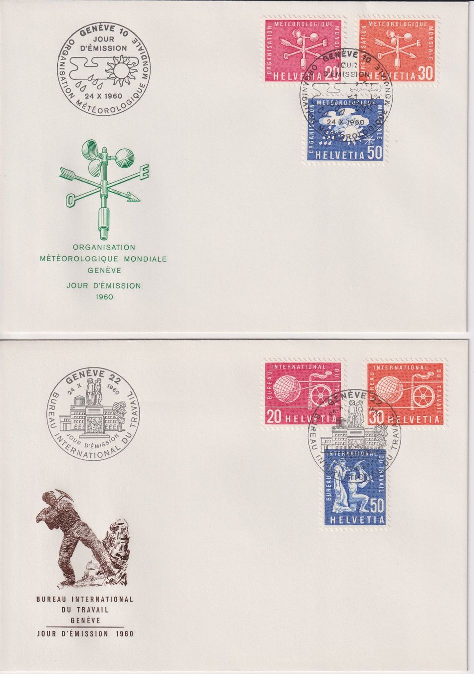 Alle Briefmarken: 10 Dienstmarken Belege – Gebraucht aus Bellach von qsearch 3