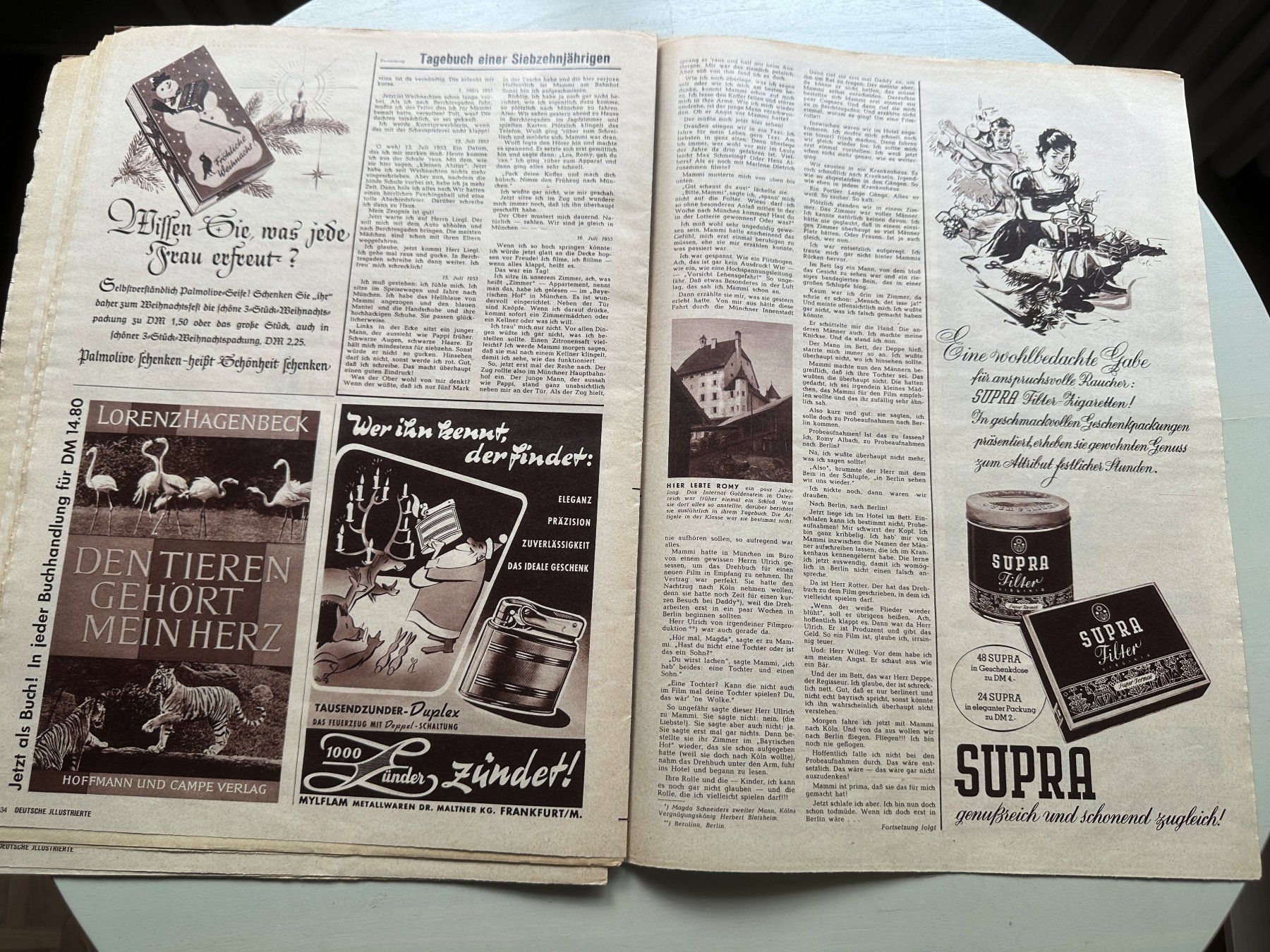 Zeitschriften & Magazine: DEUTSCHE ILLUSTRIERTE 1955 ROMY SCHNEIDER MARILYN MONROE – Gebraucht aus Basel von Partridge 8