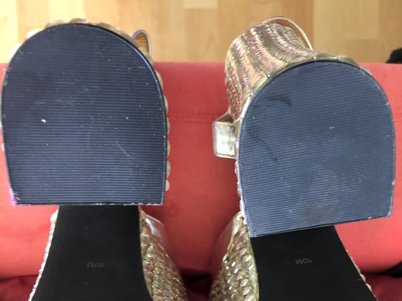 Scarpe da uomo: Plateau Sandalette mit Strass – Nuovo (secondo la descrizione) da Egg b. Zürich venduto da Nyborg_33 6