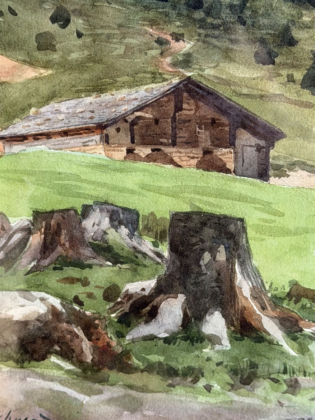 Dipinti: E. BEURMANN Original Aquarell – Usato da Basel venduto da PAUL_ART 3