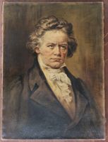 Ausdrucksstarkes, antikes Porträt von Ludwig van Beethoven