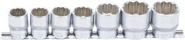 Steckschlüssel-Einsatz-Satz, Zwölfkant,  (1/2"),  20 - 32mm