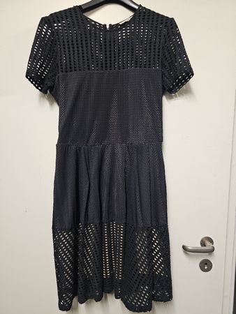 Robe Noire/Relish/Élégante/Originale/Polyester-Élastane/T:M