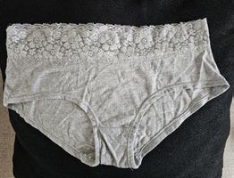 Damen Slip ellen amber graue Spitze Grösse L neuwertig