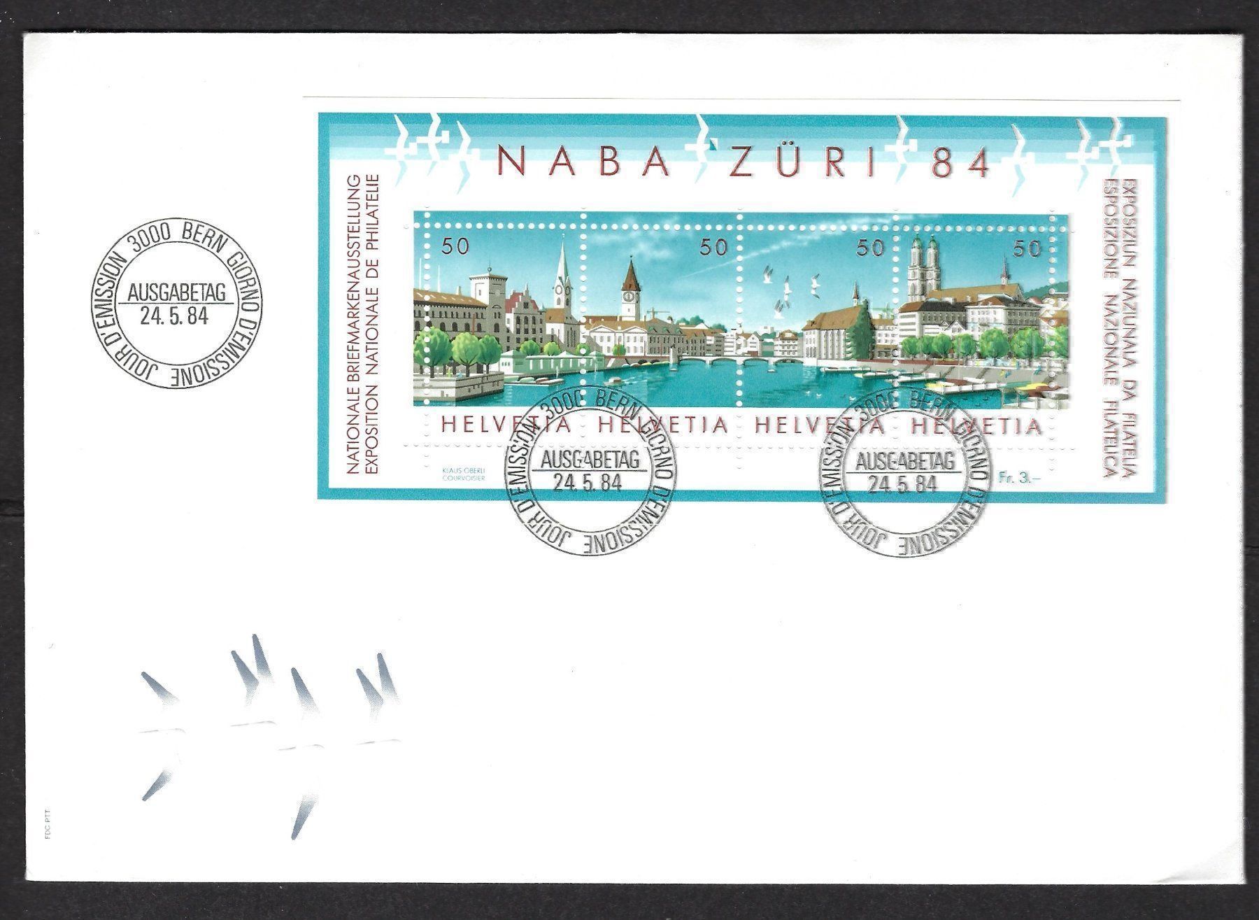 Tutti i francobolli: NABA ZÜRI 84, Ersttagsbrief – Usato da Luzern venduto da Einh0rn