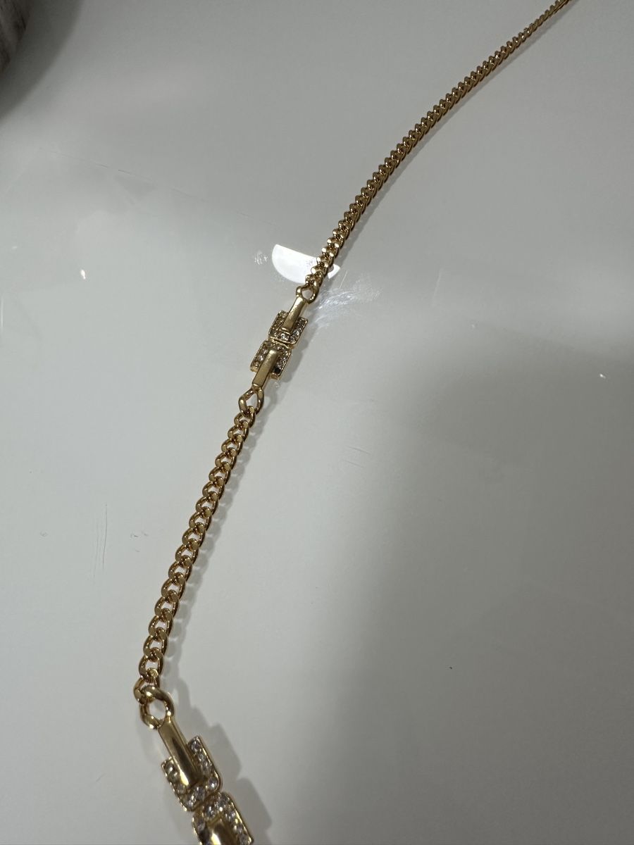 Catenine: Halskette mit Strass an 3 stellen – Usato da Oberurnen venduto da nes_8xqt 1