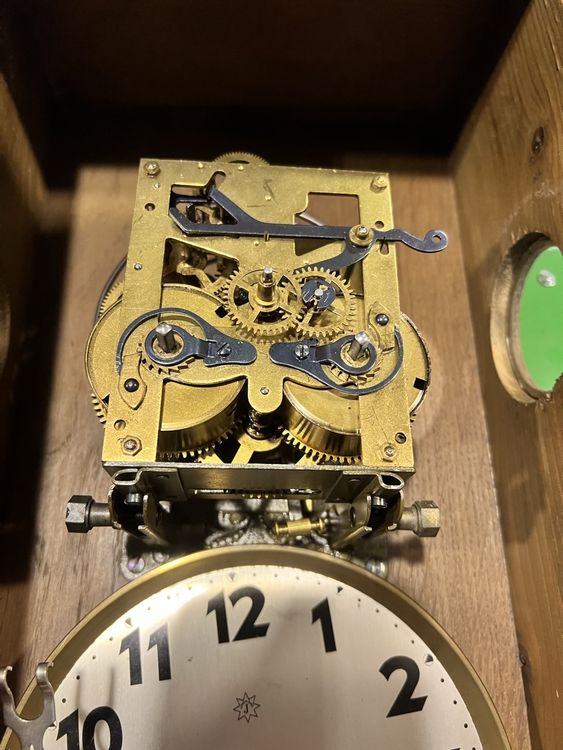 Junghans Pendeluhr Regulator Uhrwerk Reparieren Junghans Pendeluhr